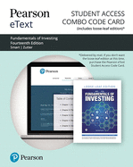 Pearson Etext for Fundamentals of Investing -- Combo Access Card