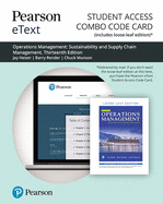 Pearson Etext for Operations Management: Sustainability and Supply Chain Management -- Combo Access Card