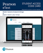 Pearson Etext Modern Systems Analysis and Design -- Access Card