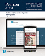 Pearson Etext the Mind and Heart of the Negotiator -- Access Card - Thompson, Leigh