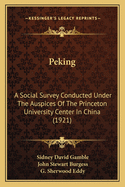 Peking: A Social Survey Conducted Under The Auspices Of The Princeton University Center In China (1921)