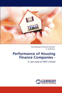 Performance of Housing Finance Companies -