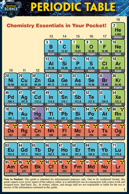 Periodic Table (Pocket-Sized Edition - 4x6 Inches): A Quickstudy Laminated Reference Guide - Jackson, Mark, PhD