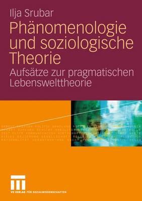 Phnomenologie und soziologische Theorie: Aufstze zur pragmatischen Lebensweltheorie - Srubar, Ilja