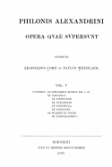 Philonis Alexandrini Opera Quae Supersunt - Vol. V