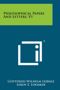 Philosophical Papers And Letters, V1