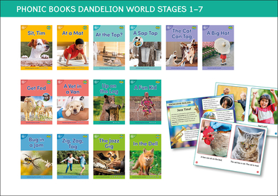 Phonic Books Dandelion World Stages 1-7 (Alphabet Code): Decodable Books for Beginner Readers Sounds of the Alphabet - Phonic Books