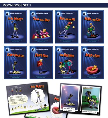 Phonic Books Moon Dogs Set 1: Decodable Books for Older Readers (Alphabet at CVC Level) - Phonic Books