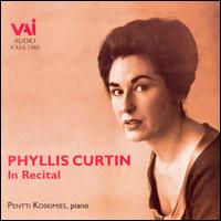 Phyllis Curtin In Recital - Sibelius Festival, 1963 - Pentti Koskimies (piano); Phyllis Curtin (soprano)