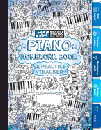Piano Homework Book and Practice Tracker (Blue)
