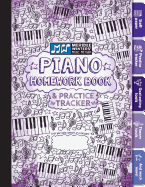 Piano Homework Book and Practice Tracker (Purple)