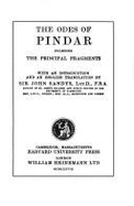 Pindar: Loeb Classical #56