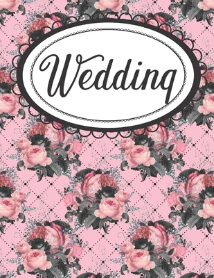 Pink and Black Floral Wedding Planner: Gothic Chic Diamond Pattern Bridal Organizer - Books, Simple Magic