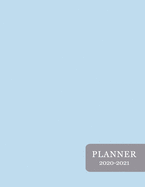 Planner 2020-2021: Blue Executive Diary Undated Weekly and Monthly 8.5 x 11 Appointment Book and Schedule Organizer