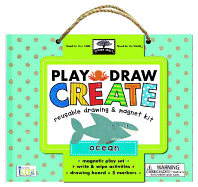 Play, Draw, Create Reuseable Drawing & Magnet Kit: Ocean