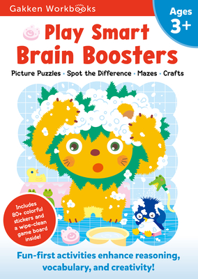 Play Smart Brain Boosters Age 3+: Preschool Activity Workbook with Stickers for Toddlers Ages 3, 4, 5: Boost Independent Thinking Skills: Tracing, Coloring, Matching Games(full Color Pages) - Gakken Early Childhood Experts