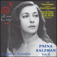 Pnina Salzman, Vol. 6 - Daniel Benyamini (viola); Pnina Salzman (piano); Yona Ettlinger (clarinet)