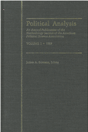 Political Analysis: An Annual Publication of the Methodology Section of the American Political Science Association, Vol. 3, 1991 Volume 3