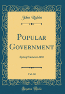 Popular Government, Vol. 68: Spring/Summer 2003 (Classic Reprint)