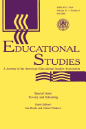 Poverty and Schooling: A Special Issue of Educational Studies
