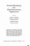 Powder Metallurgy for High-Performance Applications: Proceedings