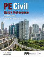 Ppi Pe Civil Quick Reference, 16th Edition - A Comprehensive Reference Guide for the Ncees Pe Civil Exam