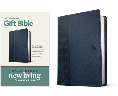 Premium Gift Bible NLT (Red Letter, Leatherlike, Blue) - Tyndale (Creator)