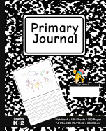 Primary Journal: School Marble Black - Grades K-2, Creative Story Tablet - Primary Draw & Write Journal Notebook For Home & School [Classic]