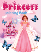 Princess coloring book: 60 unique and beautiful designs for girls aged 3-9 years - a great gift