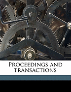 Proceedings and Transaction, Volume 12