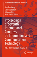 Proceedings of Seventh International Congress on Information and Communication Technology: ICICT 2022, London, Volume 3