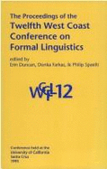 Proceedings of the 12th West Coast Conference on Formal Linguistics