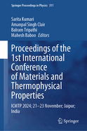 Proceedings of the 1st International Conference on Materials and Thermophysical Properties: ICMTP-2024, 21-23 November, Jaipur, India