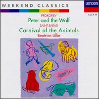 Prokofiev: Peter and the Wolf; Saint-Sans: Carnival of the Animals - Beatrice Lillie; Bidrum Vabish; Gary Graffman (piano); Julius Katchen (piano); Kenneth Heath (cello); London Symphony Orchestra; Skitch Henderson (conductor)