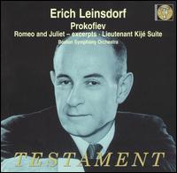 Prokofiev: Romeo and Juliet; Lieutenant Kij Suite - Boston Symphony Orchestra; Erich Leinsdorf (conductor)