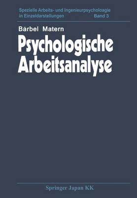 Psychologische Arbeitsanalyse - Matern, B