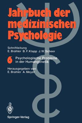 Psychologische Probleme in Der Humangenetik - Br?hler, Elmar (Editor), and Meyer, Annelene (Editor)