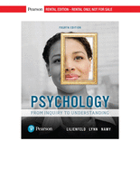 Psychology: From Inquiry to Understanding [rental Edition]