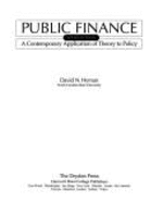 Public Finance: A Contemporary Application of Theory to Policy