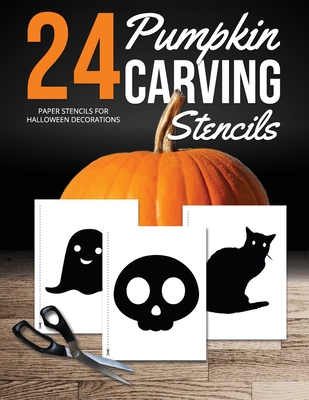 Pumpkin Carving Stencils: 24 Paper Stencils for Halloween Decorations - Paperbles