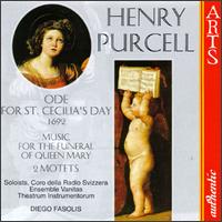 Purcell: Music for the Funeral of Queen Mary Z860; Hail, bright Cecilia Z328; Motets - Alberto Rasi (violone); Antonio Abete (bass); Ensemble Vanitas; Fabian Schofrin (tenor); Francesco Cera (organ);...