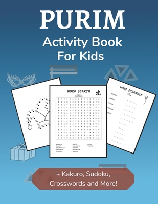 Purim Activity Book for Kids: Holiday-themed Word Search, Mazes ...