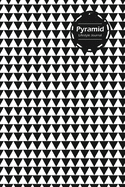 Pyramid Lifestyle Journal, Creative, Write-in Notebook, Dotted Lines, Wide Ruled, Medium Size (A5), 6 x 9 Inch (Red)