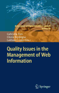 Quality Issues in the Management of Web Information