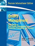 Quality Management: International Edition