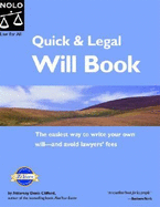 Quick and Legal Will Book: Legal Basics - Clifford, Denis, Attorney