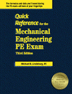 Quick Reference for the Mechanical Engineering PE Exam - Lindeburg, Michael R, Pe