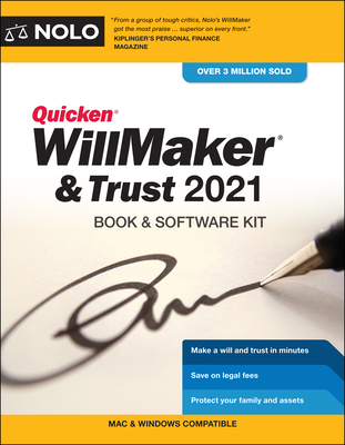 Quicken Willmaker & Trust 2021: Book & Software Kit - Nolo, Editors Of