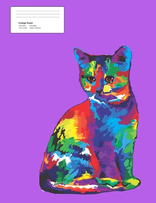Rainbow Kitty: College Ruled Composition Notebook 200 pages - King, Shannon