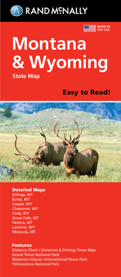 Rand McNally Easy to Read Folded Map: Montana/Wyoming State Map - Rand McNally